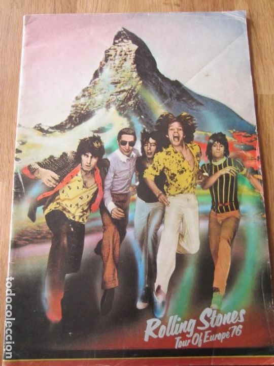 M&uacute;sica de colecci&oacute;n: ROLLING STONES. TOUR OF EUROPE 1976. PROGRAMA ORIGINAL PUBLICIDAD DE LA GIRA.