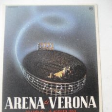 Música de colección: ÓPERA. ARENA DE VERONA. 1953. POSTAL PROGRAMA.. Lote 191576706