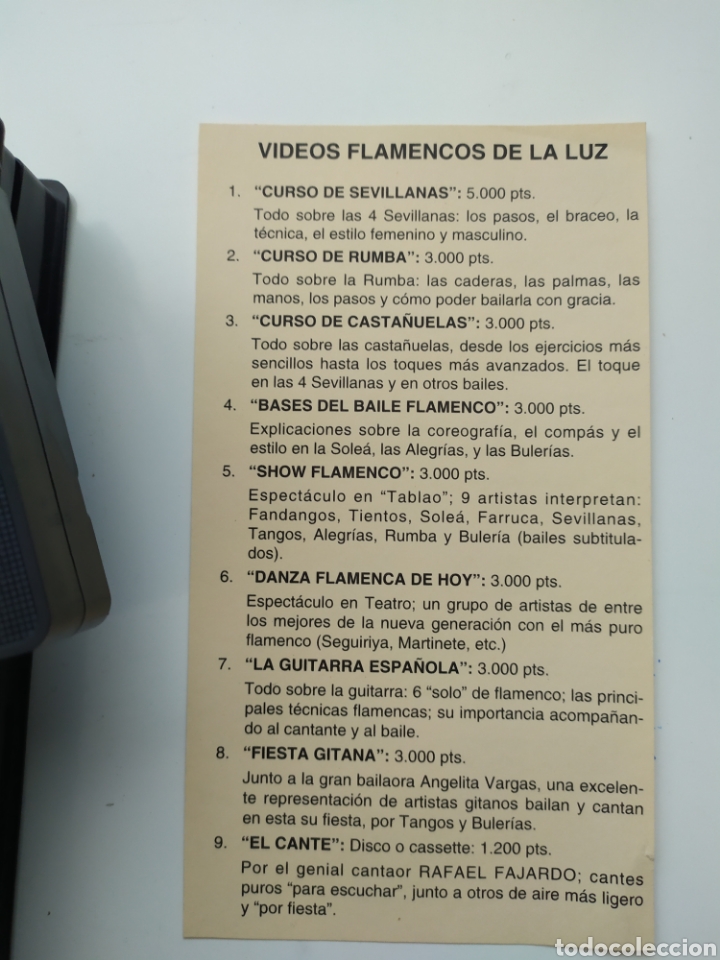 M&uacute;sica de colecci&oacute;n: Curso de casta&ntilde;uelas VHS - Foto 3