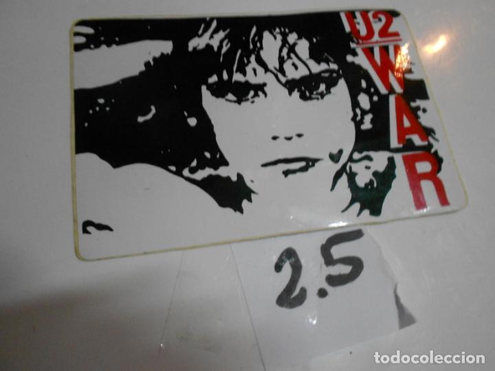 M&uacute;sica de cole&ccedil;&atilde;o: ANTIGUA PEGATINA VINTAGE A&Ntilde;OS 90 - U2 WAR - ENVIO INCLUIDO A ESPA&Ntilde;A