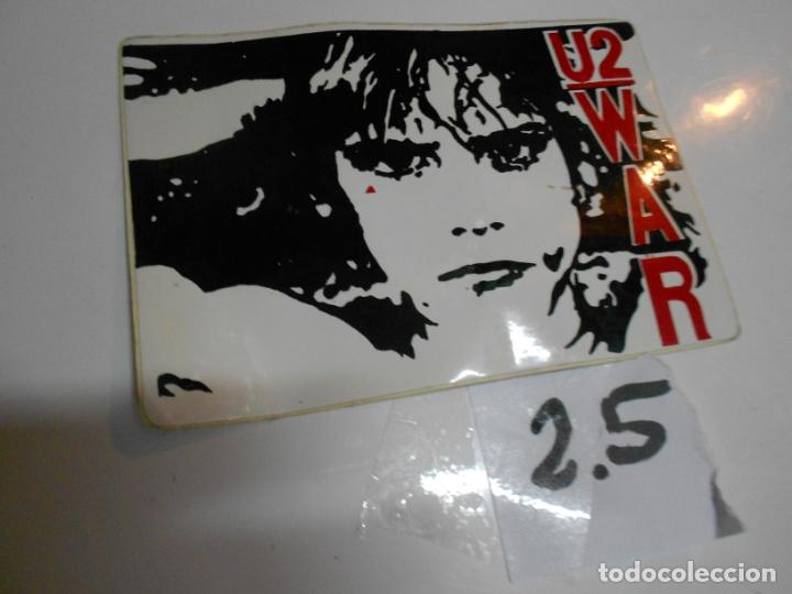 M&uacute;sica de cole&ccedil;&atilde;o: ANTIGUA PEGATINA VINTAGE A&Ntilde;OS 90 - U2 WAR - ENVIO INCLUIDO A ESPA&Ntilde;A