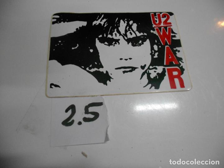 M&uacute;sica de cole&ccedil;&atilde;o: ANTIGUA PEGATINA VINTAGE A&Ntilde;OS 90 - U2 WAR - ENVIO INCLUIDO A ESPA&Ntilde;A