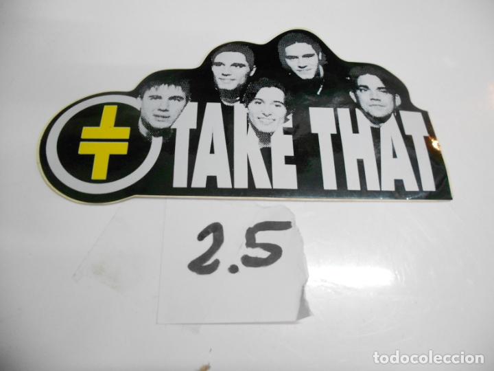 M&uacute;sica de cole&ccedil;&atilde;o: ANTIGUA PEGATINA VINTAGE A&Ntilde;OS 90 - TAKE THAT - ENVIO INCLUIDO A ESPA&Ntilde;A