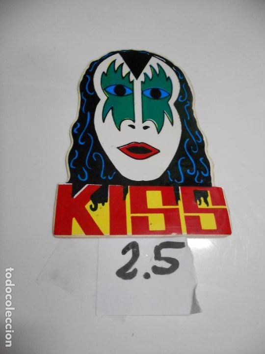M&uacute;sica de cole&ccedil;&atilde;o: ANTIGUA PEGATINA VINTAGE A&Ntilde;OS 90 - KISS - ENVIO INCLUIDO A ESPA&Ntilde;A