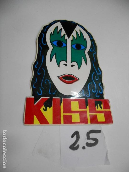 M&uacute;sica de cole&ccedil;&atilde;o: ANTIGUA PEGATINA VINTAGE A&Ntilde;OS 90 - KISS - ENVIO INCLUIDO A ESPA&Ntilde;A