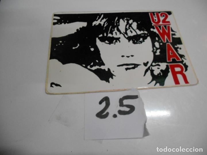 M&uacute;sica de cole&ccedil;&atilde;o: ANTIGUA PEGATINA VINTAGE A&Ntilde;OS 90 - U2 WAR - ENVIO INCLUIDO A ESPA&Ntilde;A