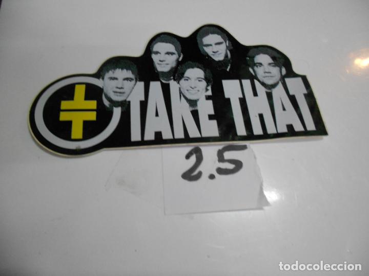 M&uacute;sica de cole&ccedil;&atilde;o: ANTIGUA PEGATINA VINTAGE A&Ntilde;OS 90 - TAKE THAT - ENVIO INCLUIDO A ESPA&Ntilde;A