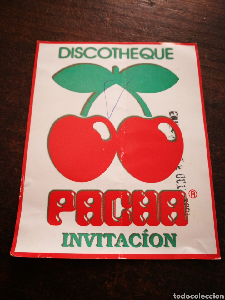 INVITACI&Oacute;N DISCOTECA PACHA (SITGES), 2001.