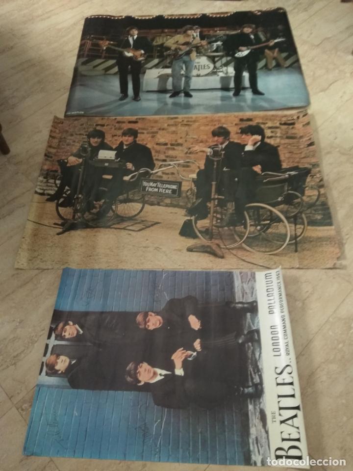 M&uacute;sica de colecci&oacute;n: THE BEATLES- TRES POSTER CARTELES-RAROS