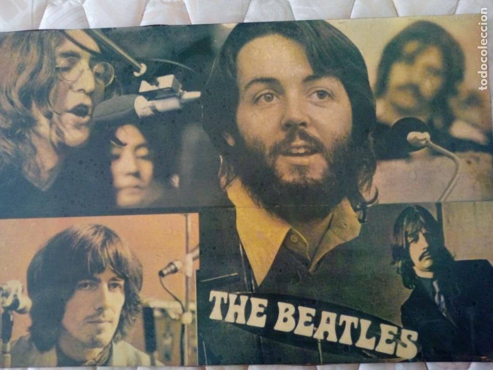 the Beatles poster madera collage