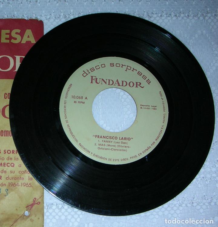 M&uacute;sica de colecci&oacute;n: FRANCISCO LARIO - FANNY + 3 - EP FUNDADOR 1964