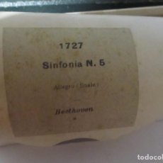 Música de colección: ROLLO DE PIANOLA 1727 SINFONIA Nº 5 DE BEETOVEN. Lote 205321307