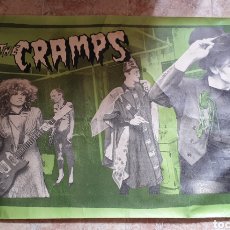 Música de colección: POSTER ORIGINAL THE CRAMPS UK PROMO 1980 - GIANT SIZE!!. Lote 205576212
