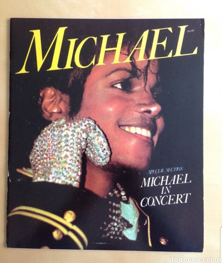 M&uacute;sica de colecci&oacute;n: Revista Michael Jackson de gran formato.Michael in Concert, USA 34x29, 1984. En perfecto estado.