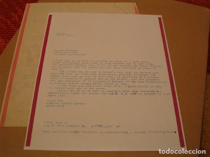 Musique de collection: T&Eacute;LEX AUT&Eacute;NTICO DEL MANAGER DE BRUCE SPRINGSTEEN A GAY & COMPANY FINALES DE LOS SETENTA