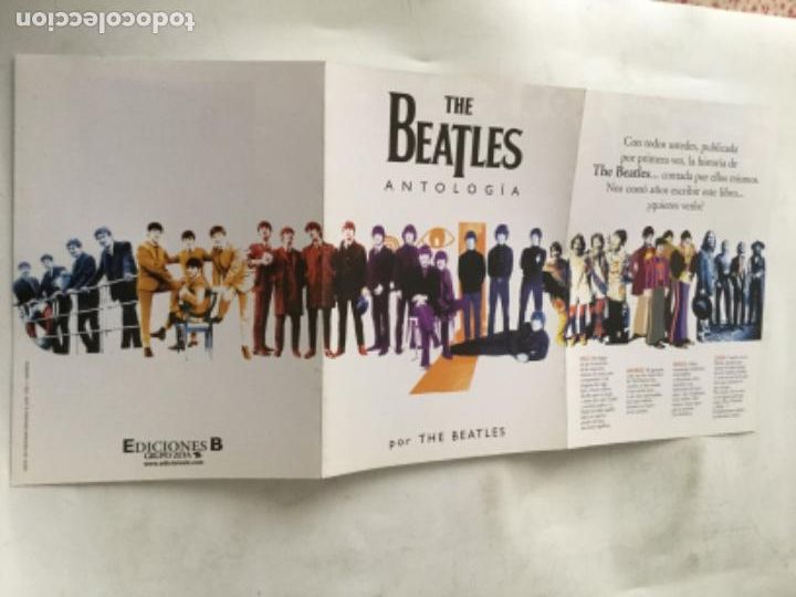 M&uacute;sica de colecci&oacute;n: The beatles- antologia- prospecto