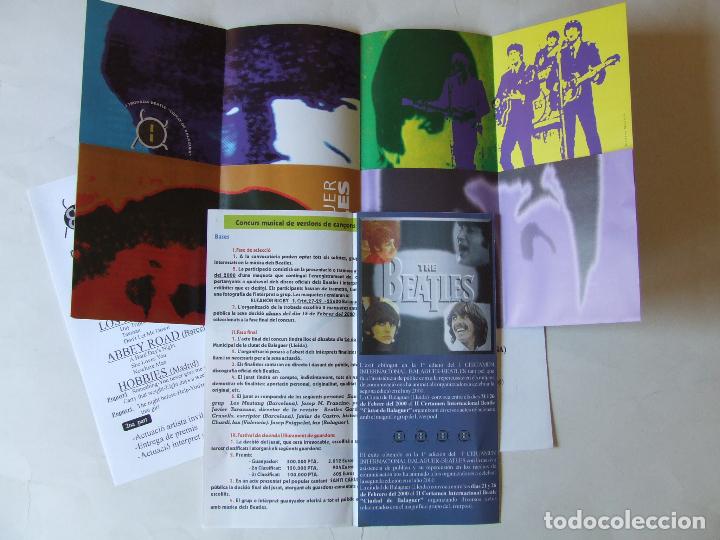 M&uacute;sica de colecci&oacute;n: LOTE PROGRAMAS TRIPTICOS I Y II CERTAMEN VERSIONES BEATLES DE BALAGUER - Foto 2