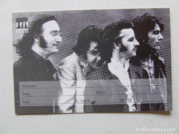 M&uacute;sica de colecci&oacute;n: CARNET DE SOCIO SGT. BEATLES FAN CLUB ESPA&Ntilde;A FOTO SESIONES MAD DAY OUT