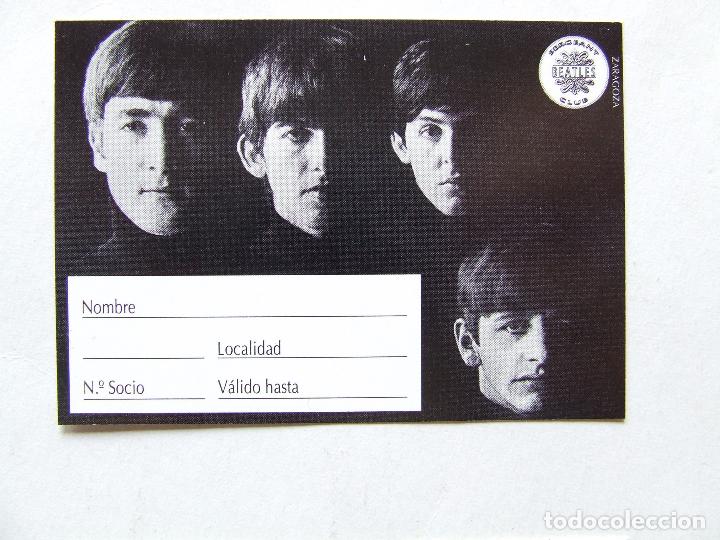 M&uacute;sica de colecci&oacute;n: CARNET DE SOCIO SGT. BEATLES FAN CLUB ESPA&Ntilde;A FOTO WITH THE BEATLES