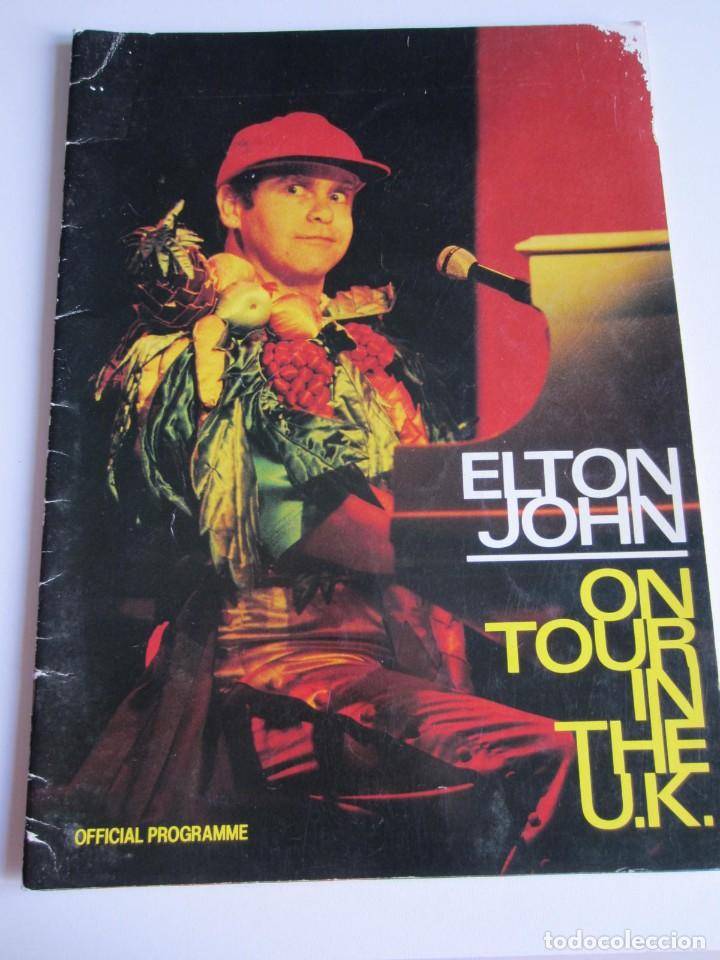 M&uacute;sica de colecci&oacute;n: 1982-ELTON JOHN. PROGRAMA OFICIAL GIRA TOUR 82 POR GRAN BRETA&Ntilde;A. M&Uacute;SICA. ORIGINAL. MUY POCOS