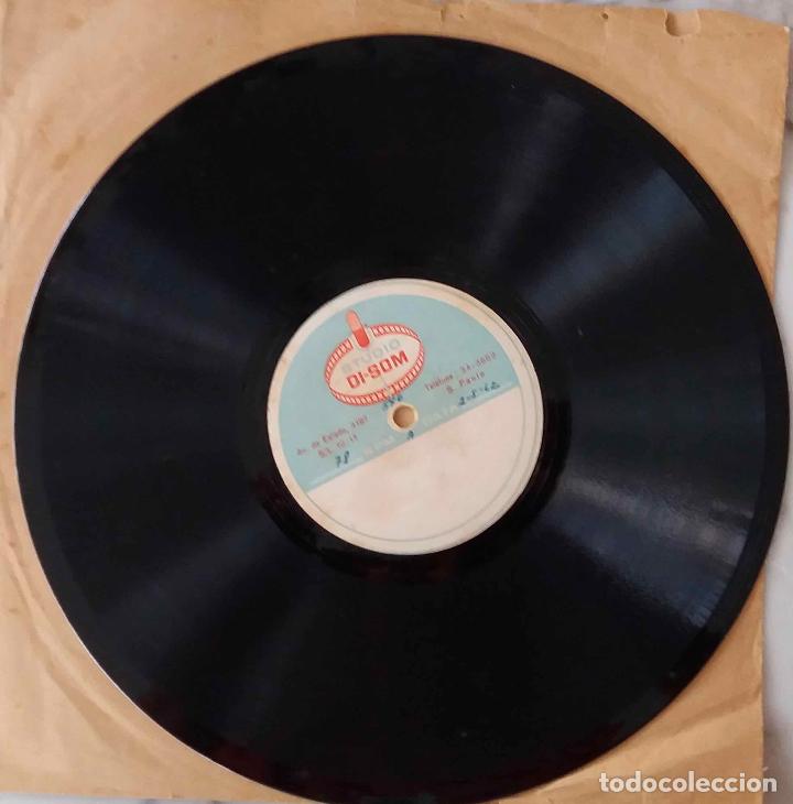 Musique de collection: ACETATO MATRIZ, DISCO DE METAL (MATRIZ DE DISCOS DE VINILO). STUDIO DI SOM S PAULO 78 RPM. A&Ntilde;O 1962