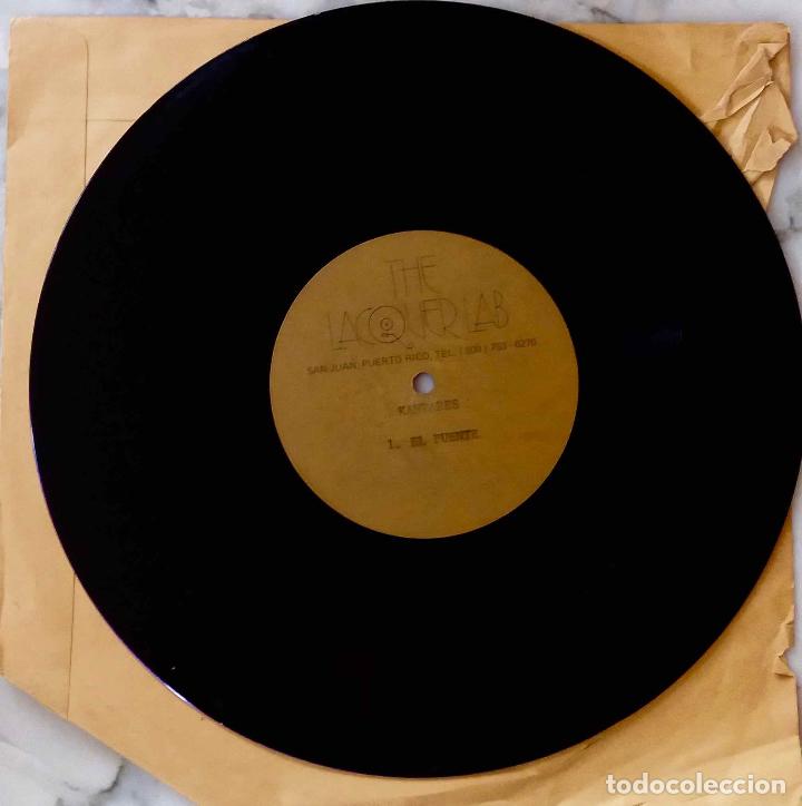 M&uacute;sica de colecci&oacute;n: ACETATO MATRIZ, DISCO DE METAL. THE LACQUER LAB. SAN JUAN DE PUERTO RICO, CANTARES EL PUENTE