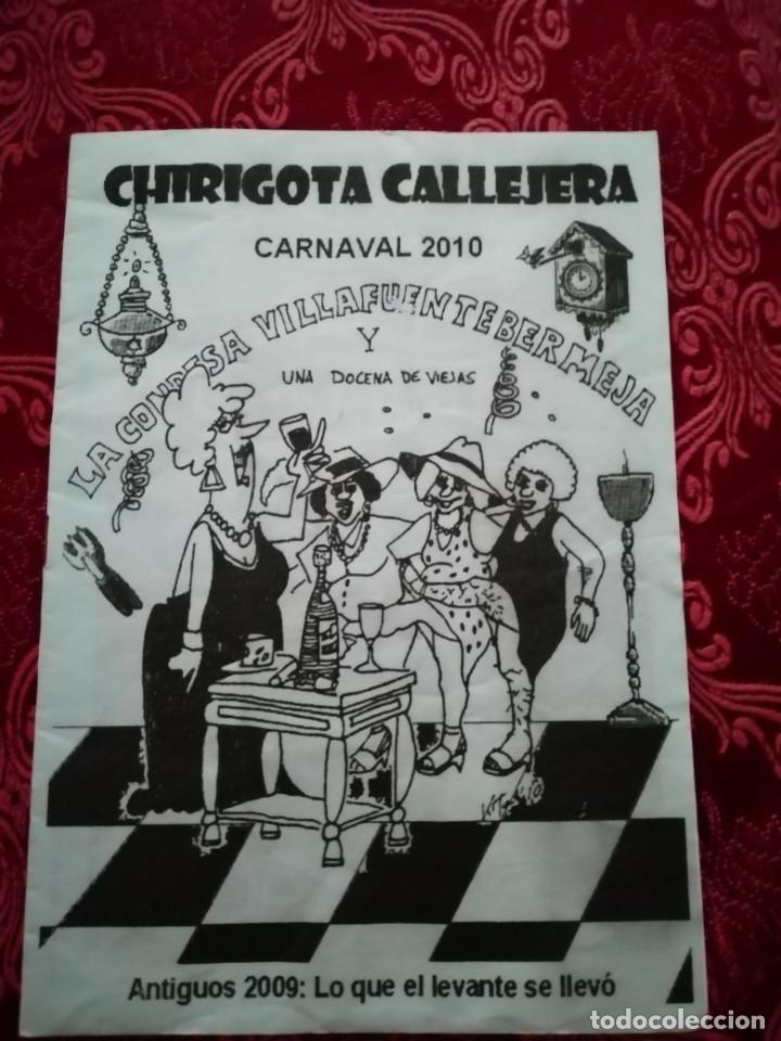 M&uacute;sica de colecci&oacute;n: Carnaval de C&aacute;diz libreto chirigota ilegal La condesa de villa fuente bermeja y una docena de viejas