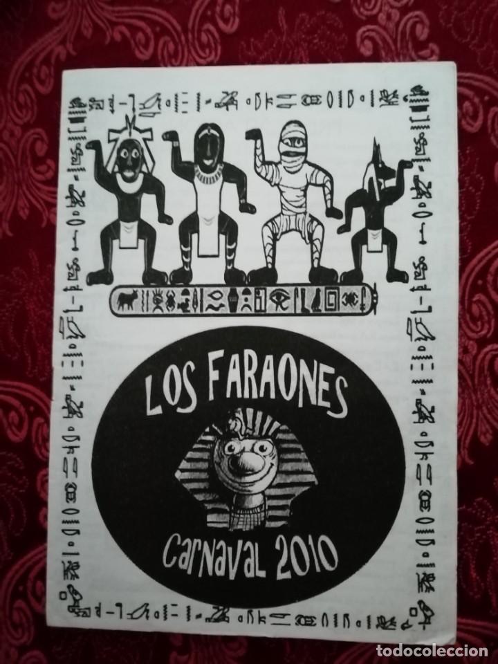 M&uacute;sica de colecci&oacute;n: Carnaval de C&aacute;diz libreto chirigota ilegal Los faraones