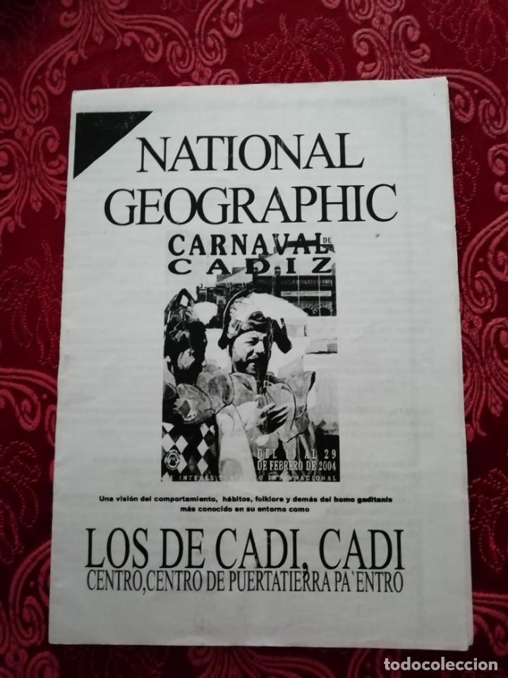 M&uacute;sica de colecci&oacute;n: Carnaval de C&aacute;diz libreto chirigota ilegal national geographic