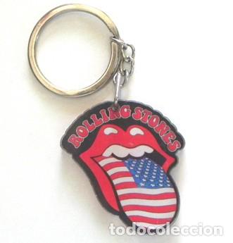 M&uacute;sica de colecci&oacute;n: LLAVERO DE LOS ROLLING STONES - LENGUA BANDERA ESTADOS UNIDOS EEUU - GRUPO DE M&Uacute;SICA ROCK BRIT&Aacute;NICO