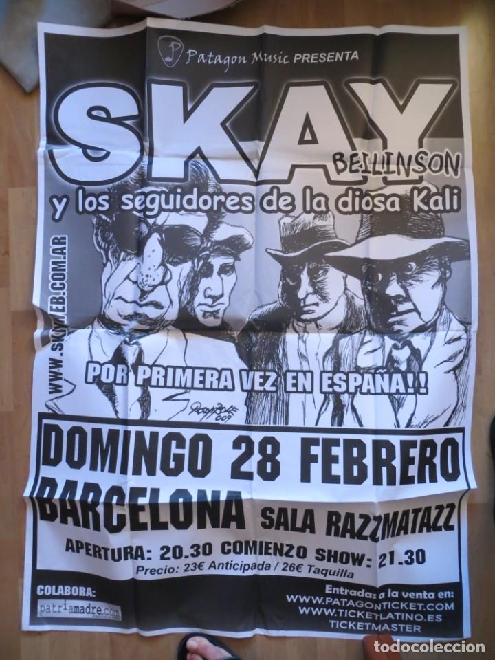 M&uacute;sica de colecci&oacute;n: SKAY BEILINSON : (MEGAPOSTER GIGANTE )!!!CONCIERTO BARCELONA !!!!PATRICIO REY,LOS REDONDOS