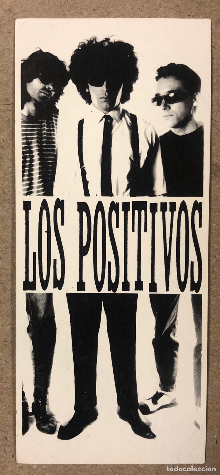M&uacute;sica de colecci&oacute;n: LOS POSITIVOS. PEGATINA PROMOCIONAL DE LA BANDA LEONESA (1982).