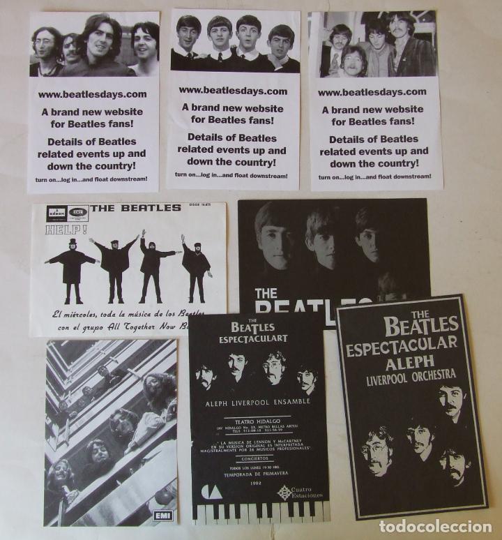 M&uacute;sica de colecci&oacute;n: LOTE 8 FLYERS PUBLICITARIOS EVENTOS BEATLES