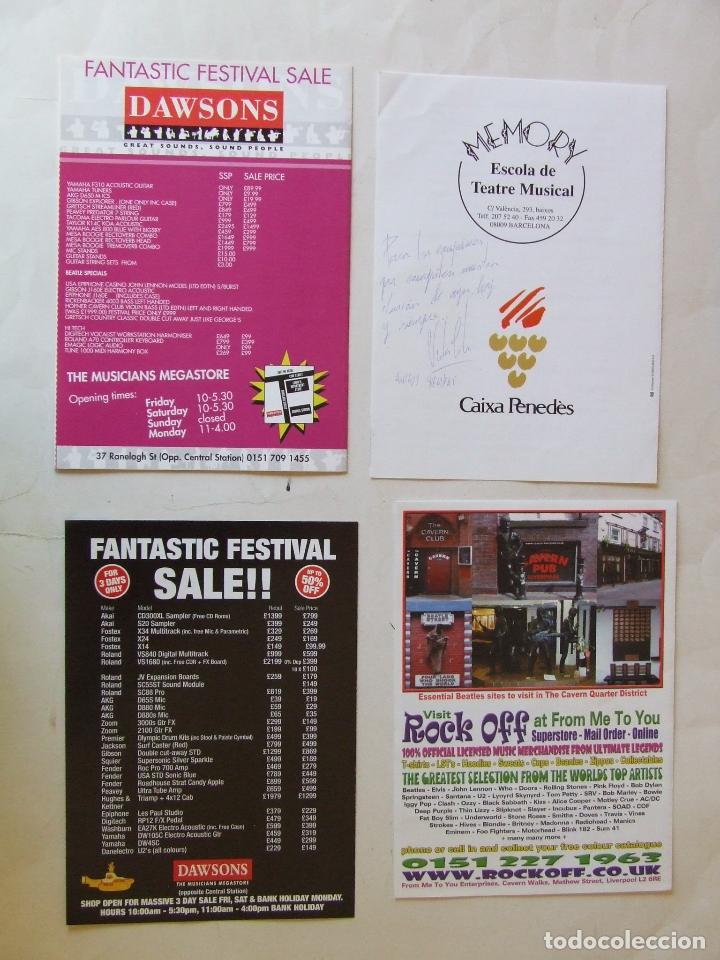 M&uacute;sica de colecci&oacute;n: LOTE 4 D&Iacute;PTICOS PROGRAMAS EVENTOS BEATLES - Foto 2