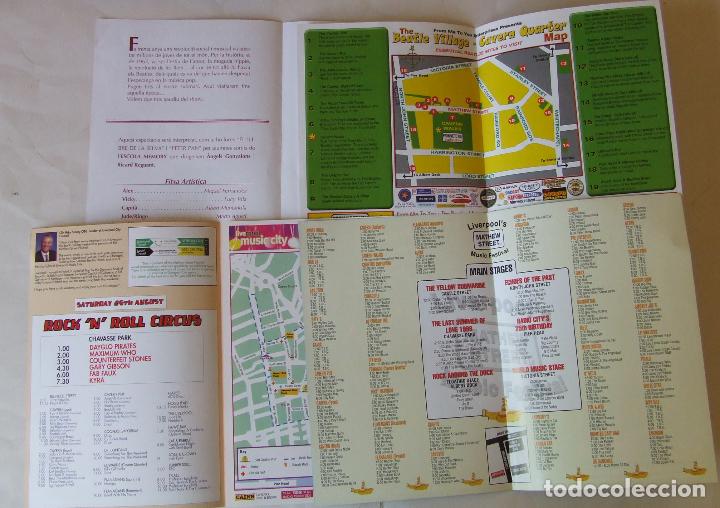 M&uacute;sica de colecci&oacute;n: LOTE 4 D&Iacute;PTICOS PROGRAMAS EVENTOS BEATLES - Foto 3