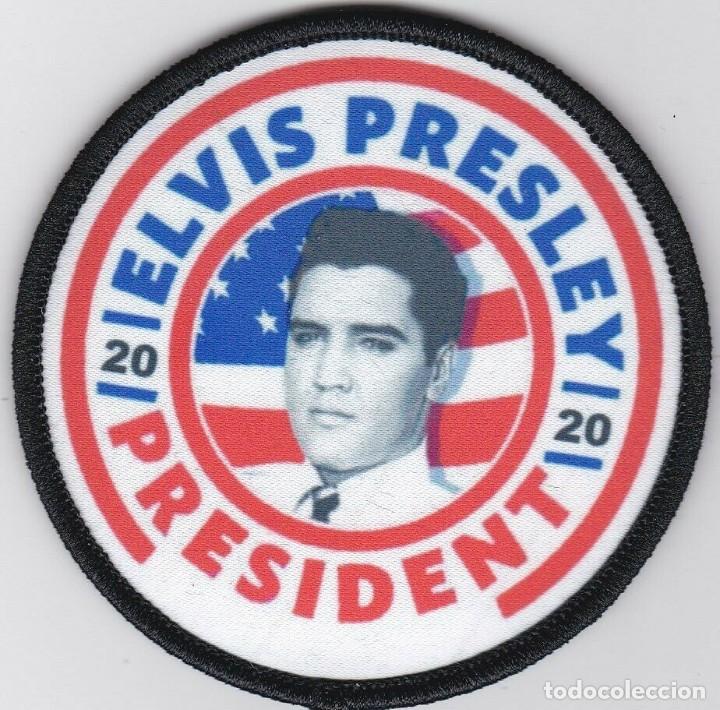 M&uacute;sica de colecci&oacute;n: Parche tela Elvis Presley President 2020 - Rockabilly Kustom Kulture Rockers