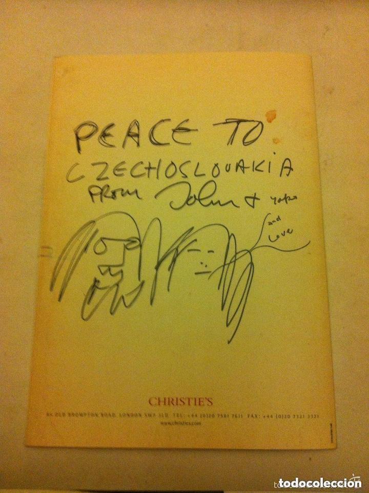M&uacute;sica de colecci&oacute;n: cat&agrave;logo christie&acute;s -John Lennon & yoko Ono - 2002