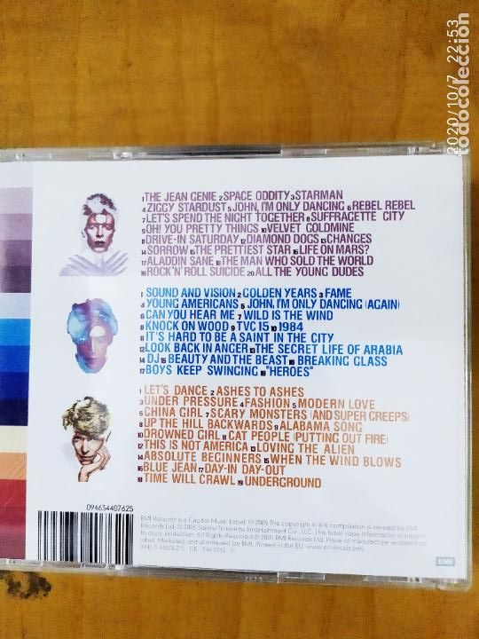 M&uacute;sica de colecci&oacute;n: David Bowie The paltinum coleection 2 cd