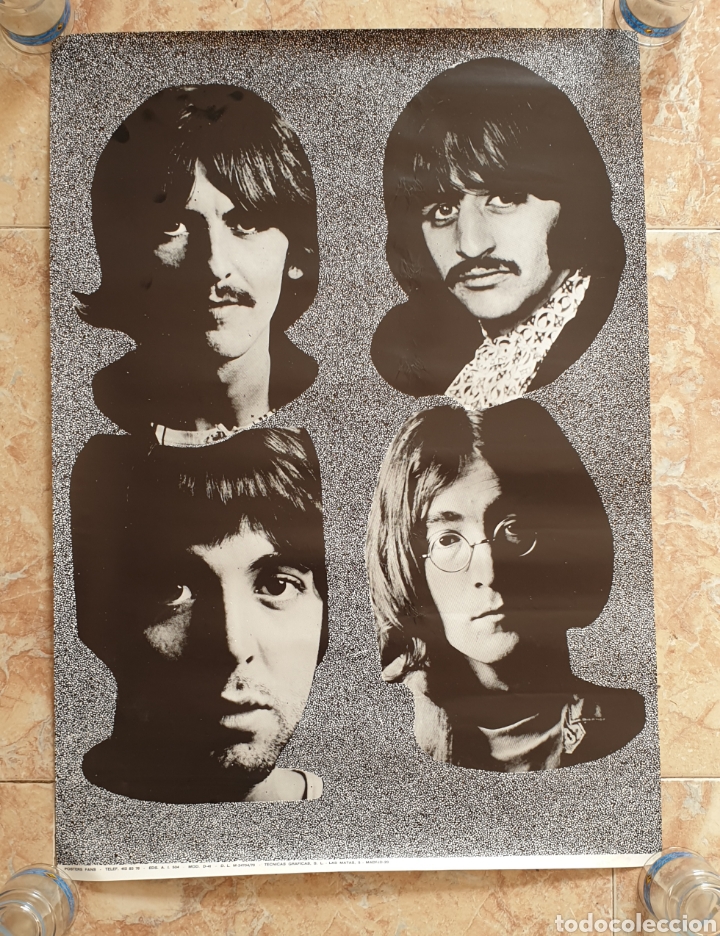 M&uacute;sica de colecci&oacute;n: POSTER ORIGINAL FANS THE BEATLES A&Ntilde;O 1970 RARISIMO Y UNICO MUY BONITO IMPECABLE!