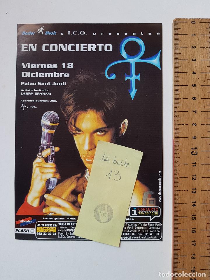 M&uacute;sica de colecci&oacute;n: FLYER PRINCE THE ARTIST & NEW POWER GENERATION 1998 PALAU ST JORDI BARCELONA