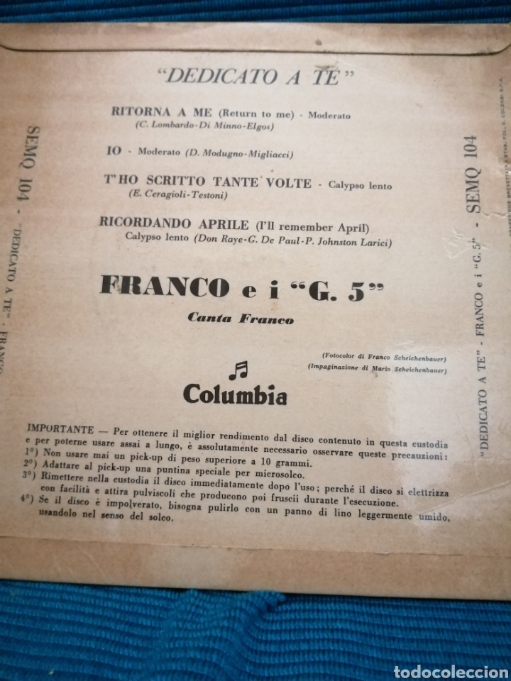 M&uacute;sica de colecci&oacute;n: SINGLE FRANCO ei G5 - Foto 2