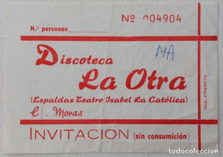 M&uacute;sica de colecci&oacute;n: Discoteca La Otra Granada Invitaci&oacute;n - Foto 1