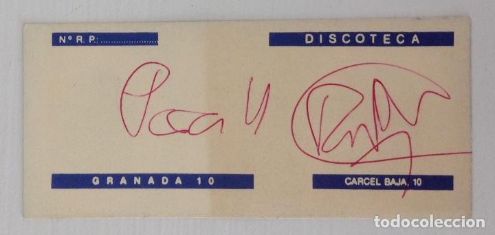 M&uacute;sica de colecci&oacute;n: Discoteca Granada 10 Invitaci&oacute;n - Foto 2