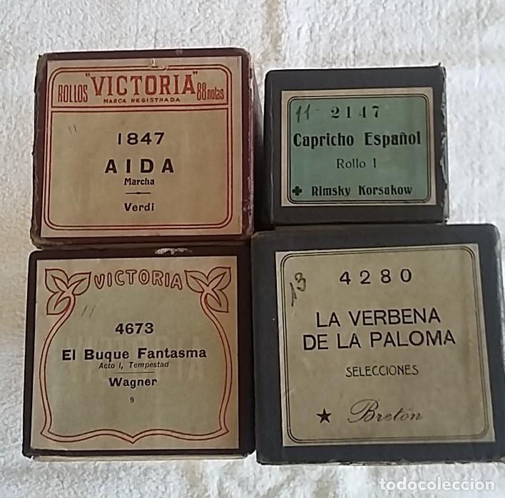 M&uacute;sica de colecci&oacute;n: 4 ROLLOS DE PIANOLA EN PERFECTO ESTADO - Foto 1