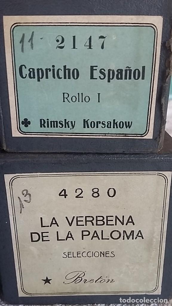 M&uacute;sica de colecci&oacute;n: 4 ROLLOS DE PIANOLA EN PERFECTO ESTADO - Foto 3