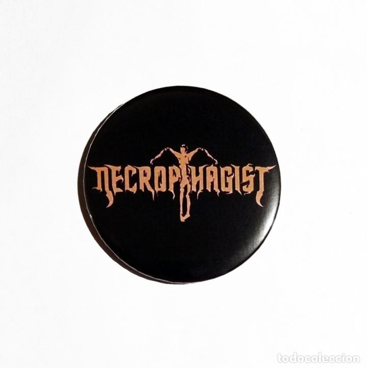 Collectible Music: NECROPHAGIST - LOGO CHAPA 59mm (CON IMPERDIBLE) - DEATH METAL