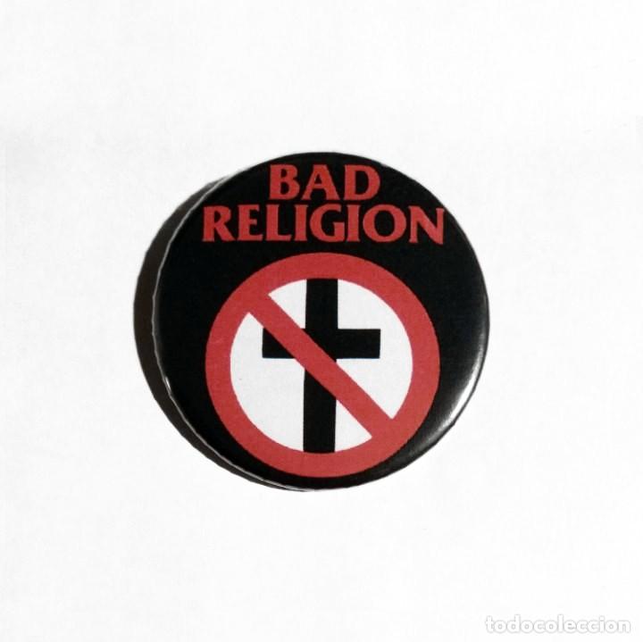 Collectible Music: BAD RELIGION - LOGO ABREBOTELLAS 59mm (CON IM&Aacute;N PARA NEVERA) - PUNK ROCK