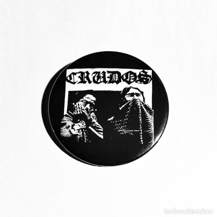 Collectible Music: LOS CRUDOS - LAS INJUSTICIAS CAEN COMO PESADILLAS IM&Aacute;N NEVERA 59MM - HARDCORE PUNK
