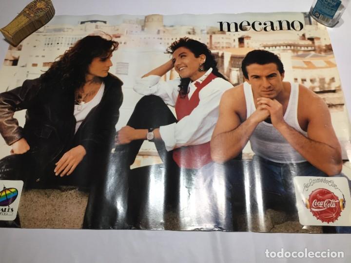 M&uacute;sica de colecci&oacute;n: POSTER MECANO PROMOCIONAL 40 PRINCIPALES COCA-COLA 1989 --- 87 x 59 cms