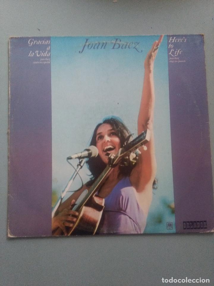 M&uacute;sica de colecci&oacute;n: LP JOAN BAEZ-GRACIAS A LA VIDA - Foto 1